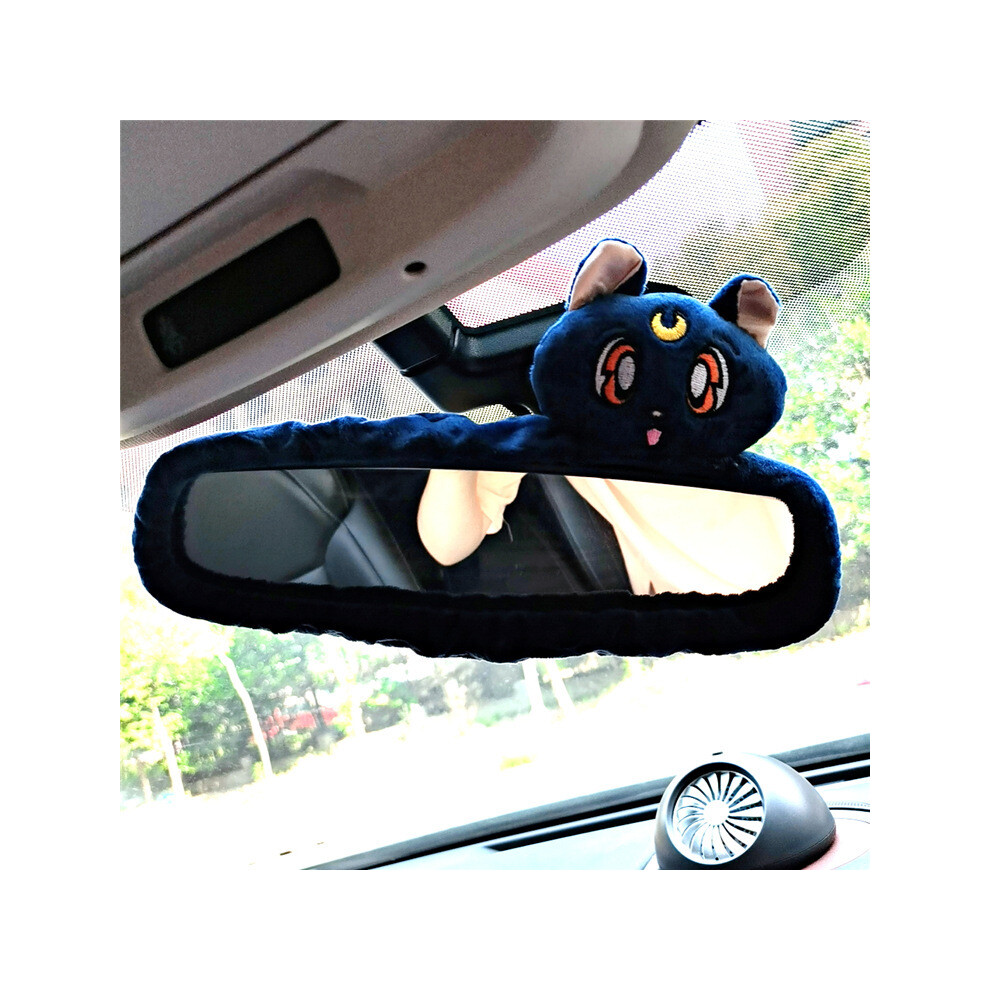 Maxpower (17) Cartoon Car Headrest Pillow Cute Car Luna Cat Head Plush Neck Pillow Car