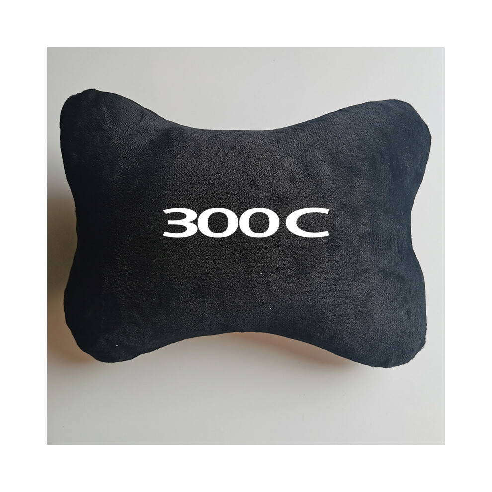 (For 300C) Car Pillow Car Seat Headrest Auto Logo Neck Pillow For Chrysler 200 300 9329547802368