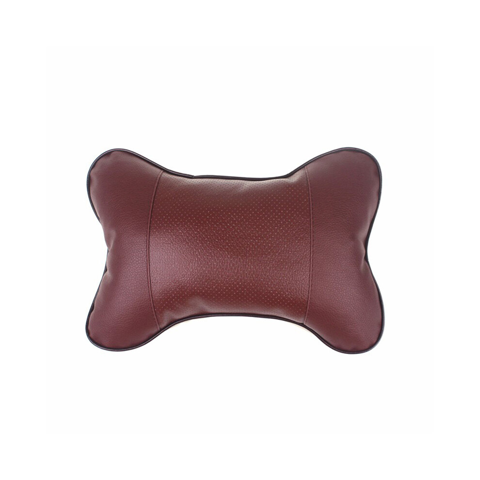 Maxpower (Auburn) Car Neck Pillows Car Headrest Pvc Leather Neck Headrest Protector Universal