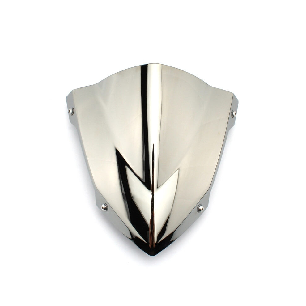 Maxpower (Chrome) Motorcycle Sports Windscreen Windshield Wind Deflector For Yamaha Mt07 Black