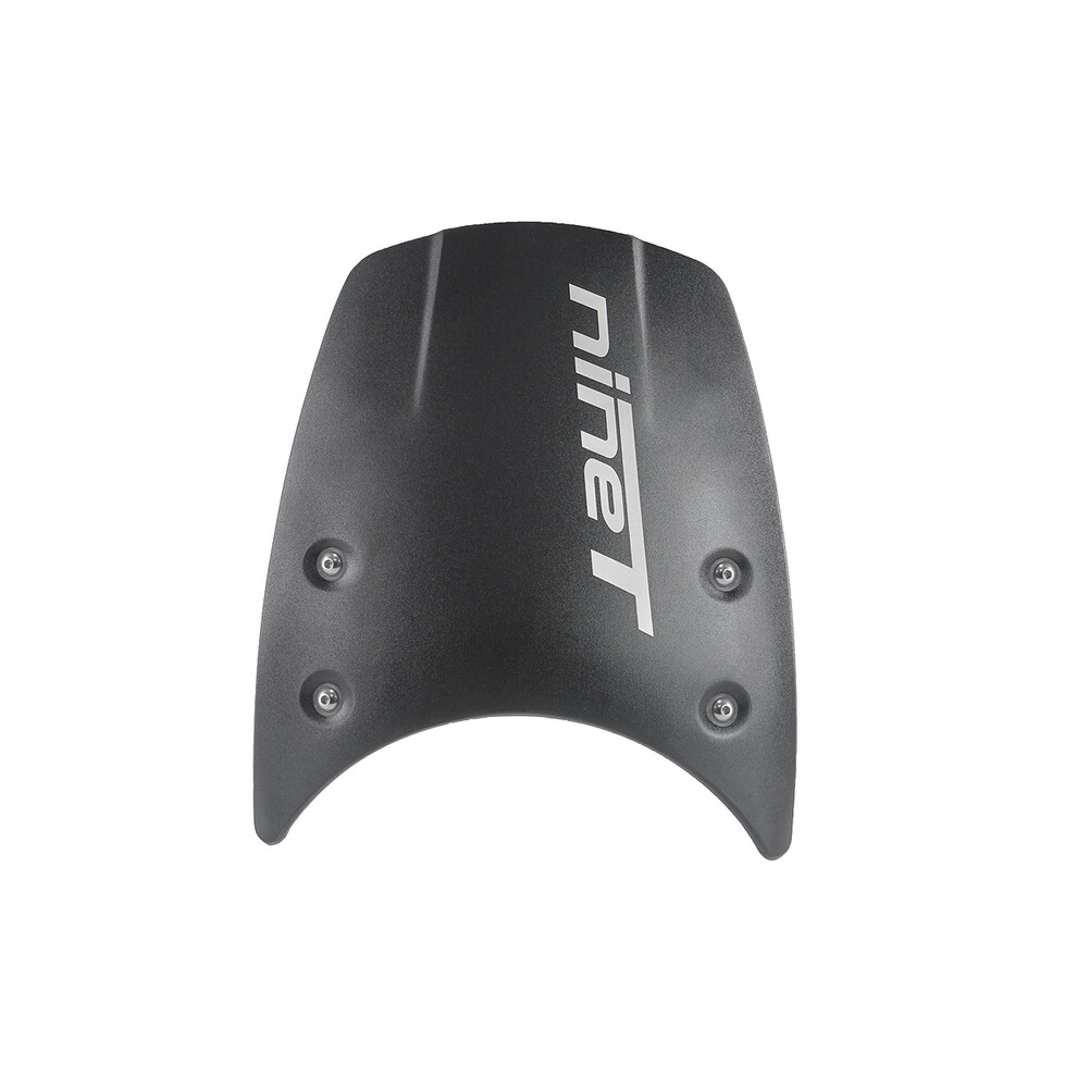 Maxpower (-Logo) Motorcycle Windshield Aluminum Windscreen Headlight Fairing Wind Deflector Black