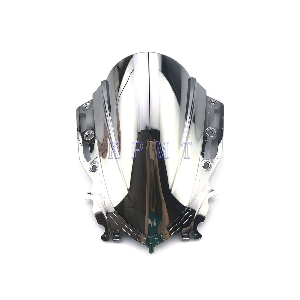 Maxpower (Chrome) Motorcycle Double Bubble Windshield Windshield Windshield For Yamaha Yzf