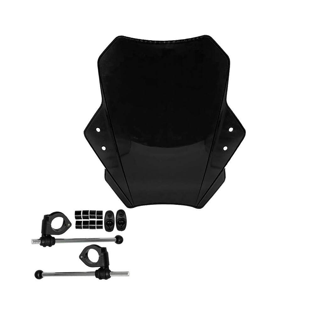 Maxpower (Black) For Benelli 502C Leoncino 250 500 Bn125 Bn300 Bn302 Motorcycle Windscreen Black