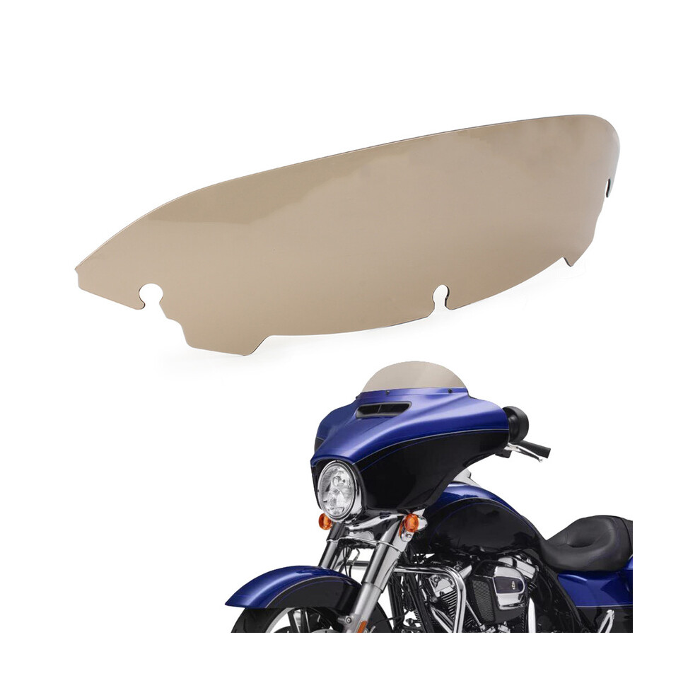 Maxpower ( Yellow) Motorcycle 4.5" Wave Windshield Windscreen For Harley Davidson Touring Light/Yellow