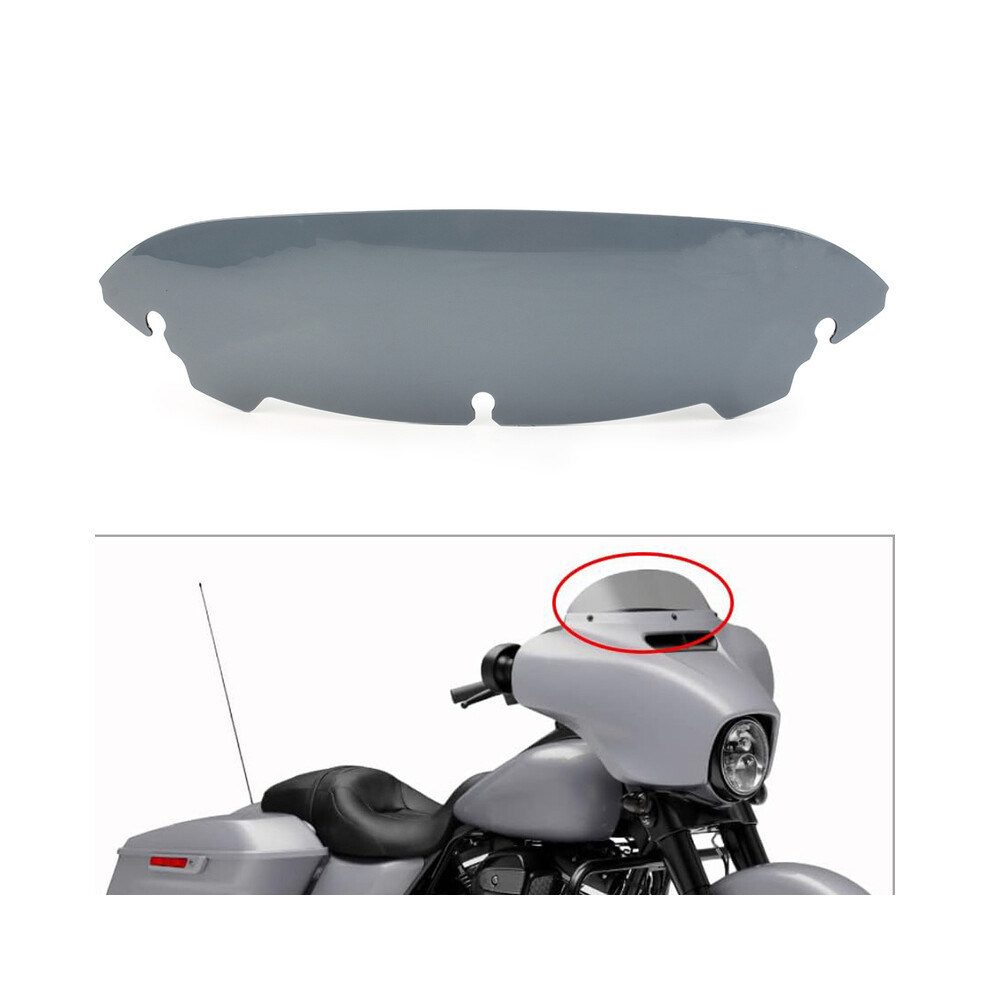 Maxpower (Smoke) Motorcycle 4.5" Wave Windshield Windscreen For Harley Davidson Touring