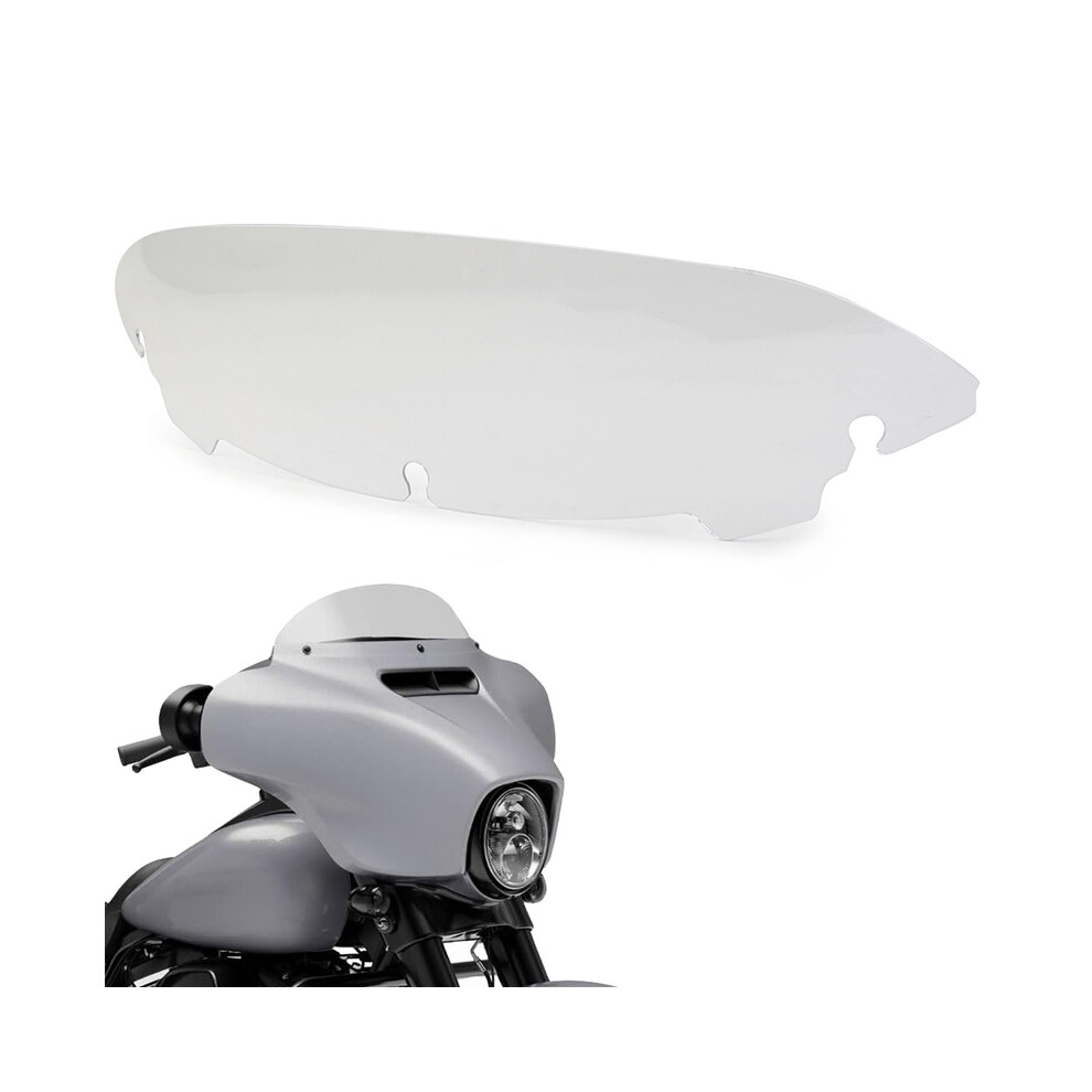 (Clear) Motorcycle 4.5" Wave Windshield Windscreen For Harley Davidson Touring