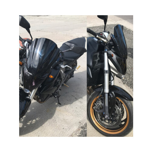 (Black) Motorcycle Windshield WindScreen Screen For 2008 - 2019 Honda CB1000R 1