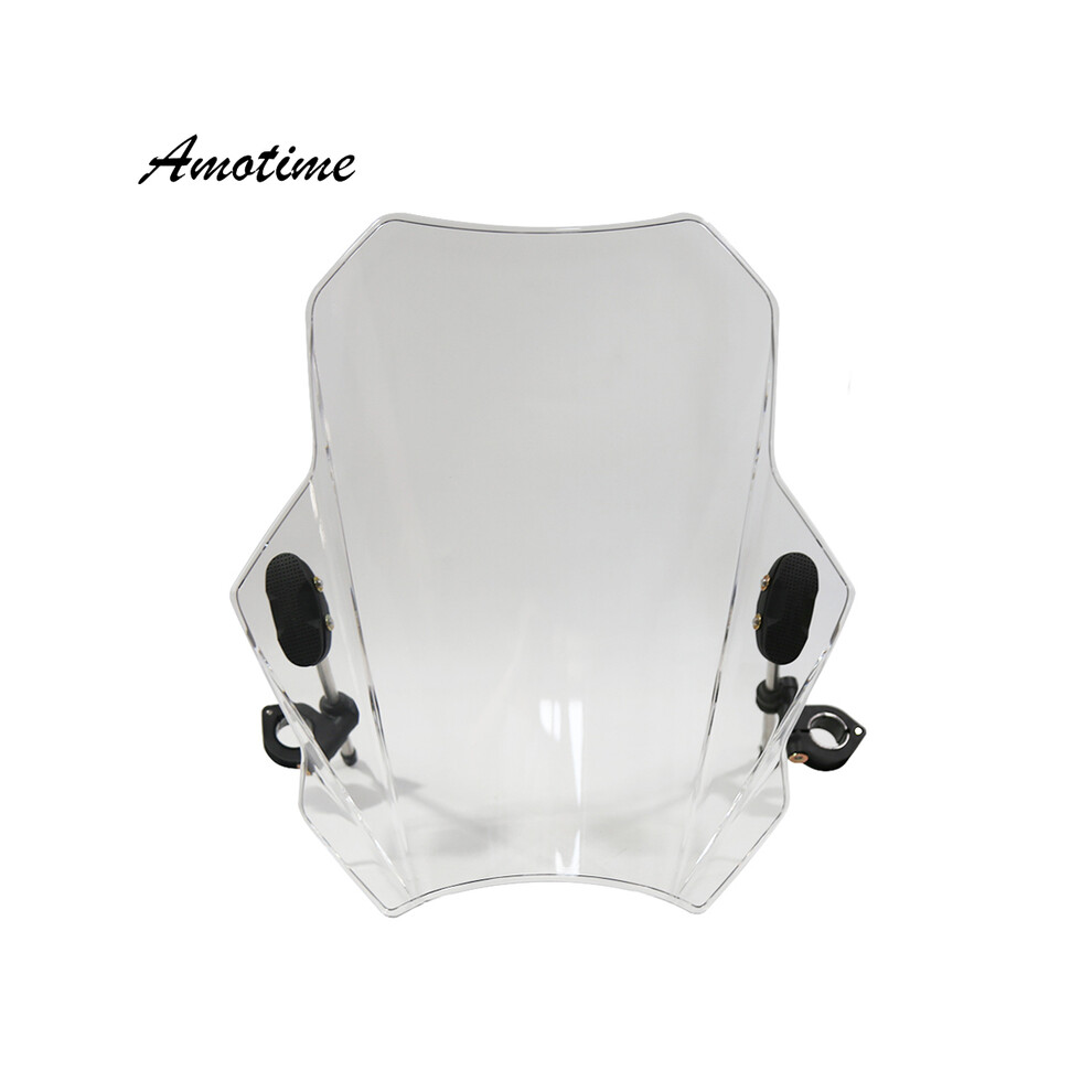 Maxpower (Transparent) Motorcycle Windshield Windscreen Deflector For 700 Clx 700Clx 700Cl-X