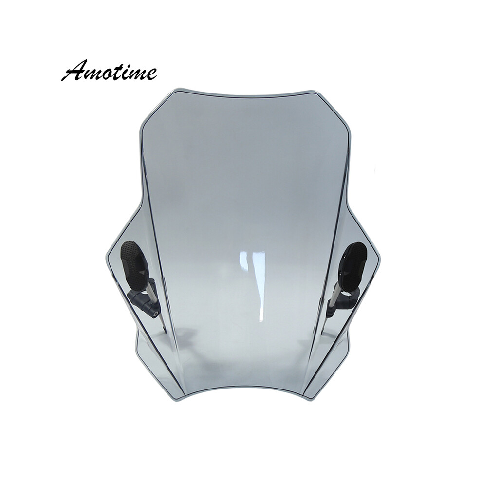 Maxpower ( Grey) Motorcycle Windshield Windscreen Deflector For 700 Clx 700Clx 700Cl-X Light/Grey