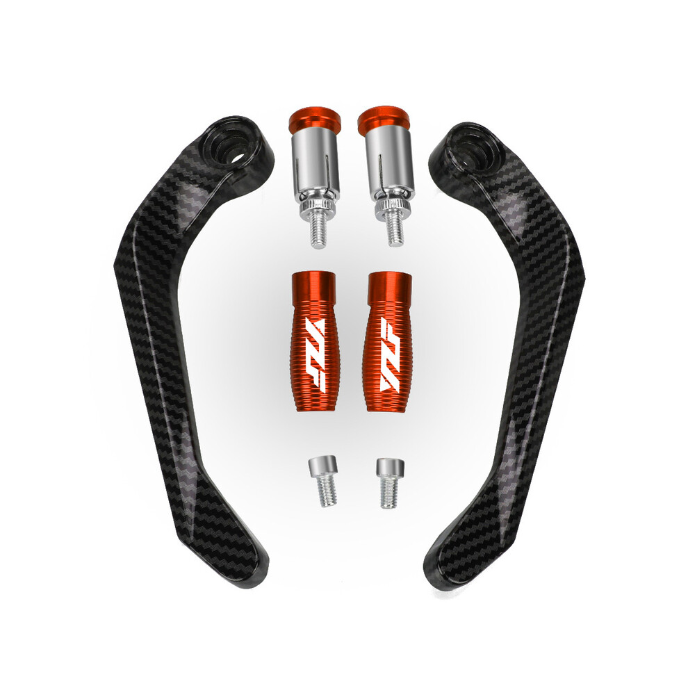 Maxpower (Orange) Motorcycle Handguard Guard Windshield Deflector Handlebar Grip Protector