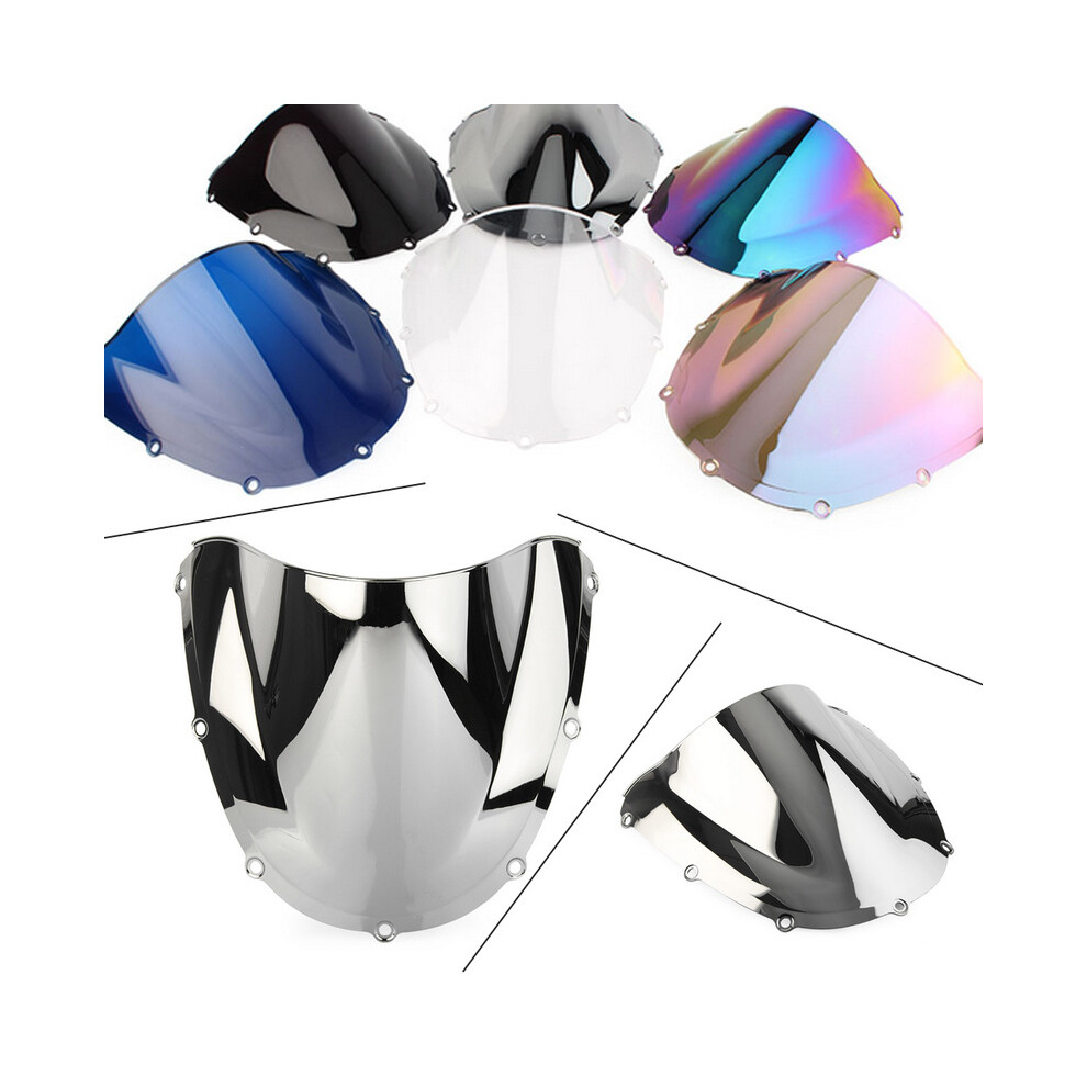 Maxpower (Silver) Motorcycle Windscreen Covers Screen Motorbikes Deflector Windshield For Silver