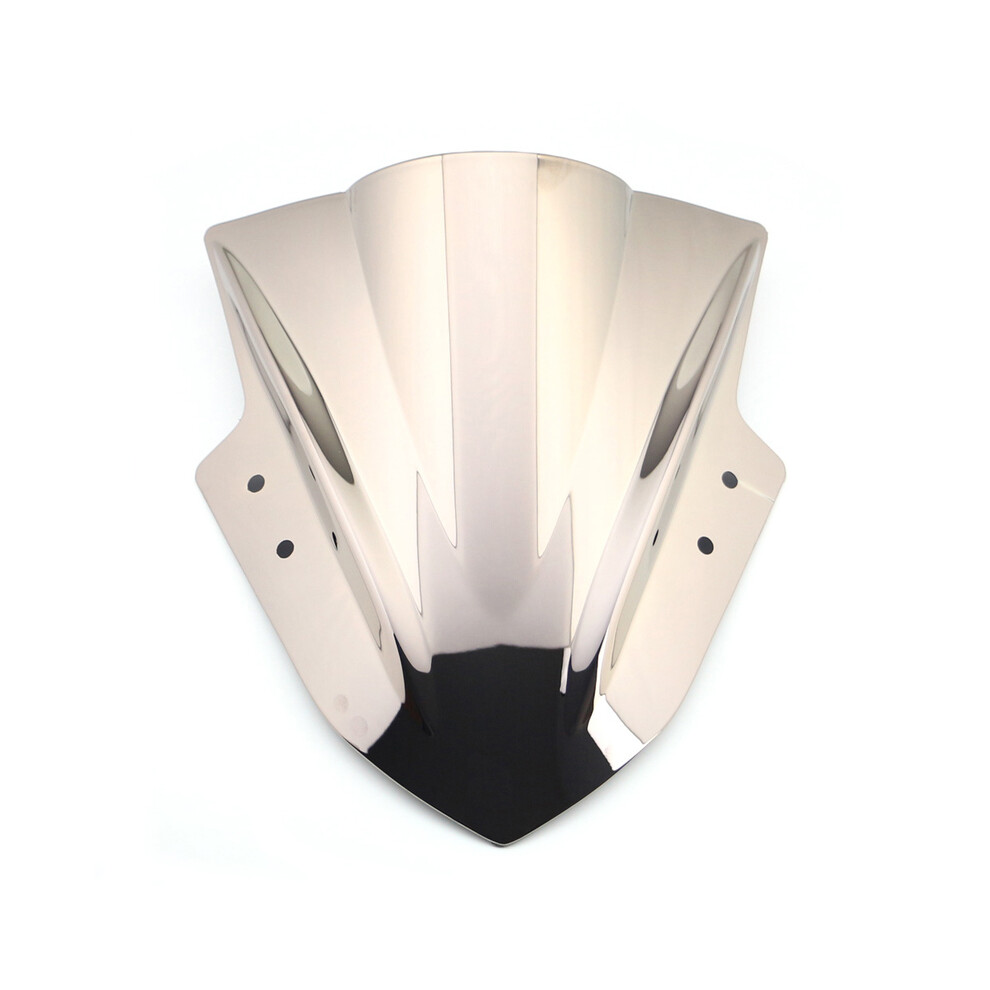 Maxpower (Chrome) Motorcycle Windshield Windscreen For Kawasaki Ninja300 Ex300 2013-2017