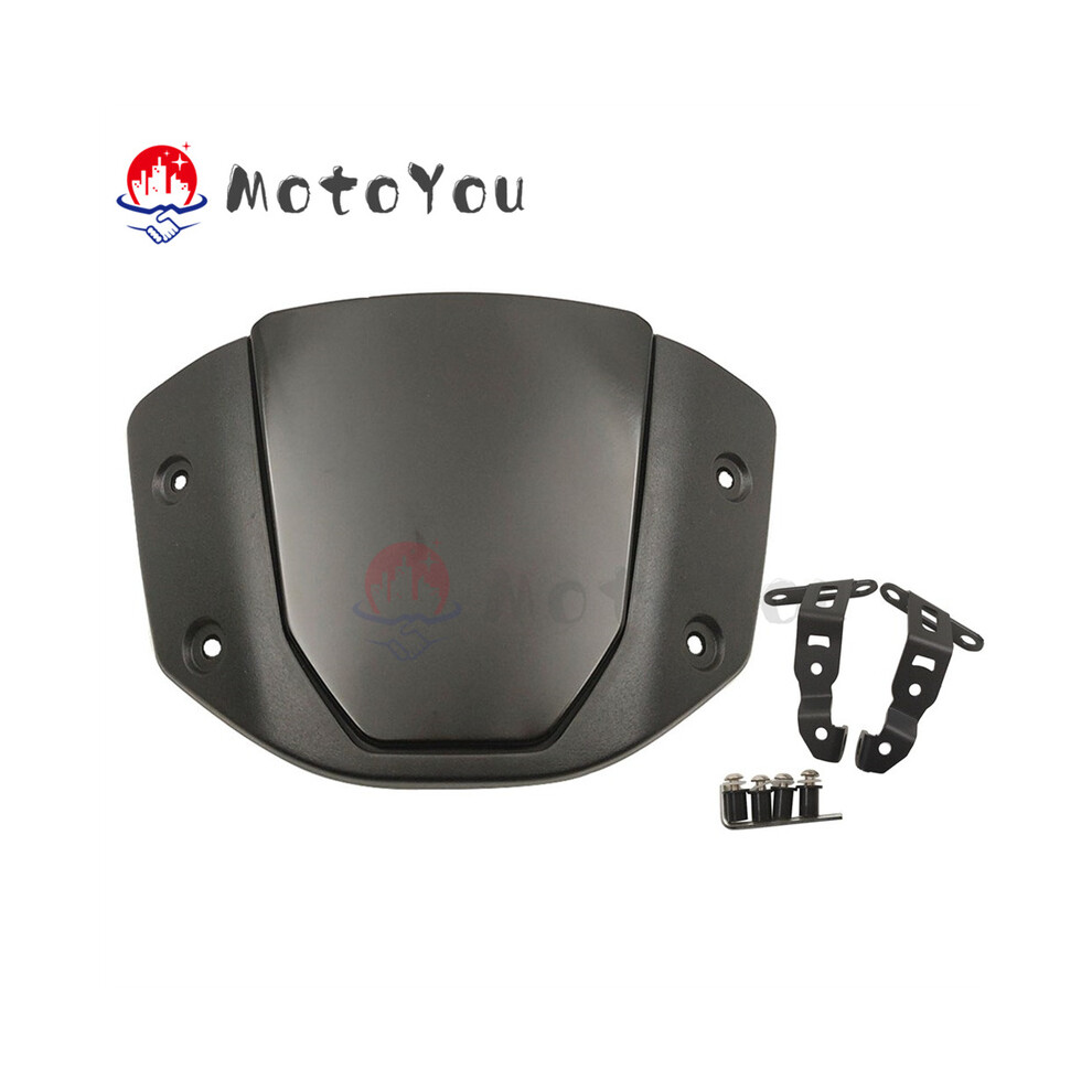 (Black) Windshield W/ Support Kits For Cb650r 2018-2022 Cb1000r Cb650r Windscreen Black 8730012161018