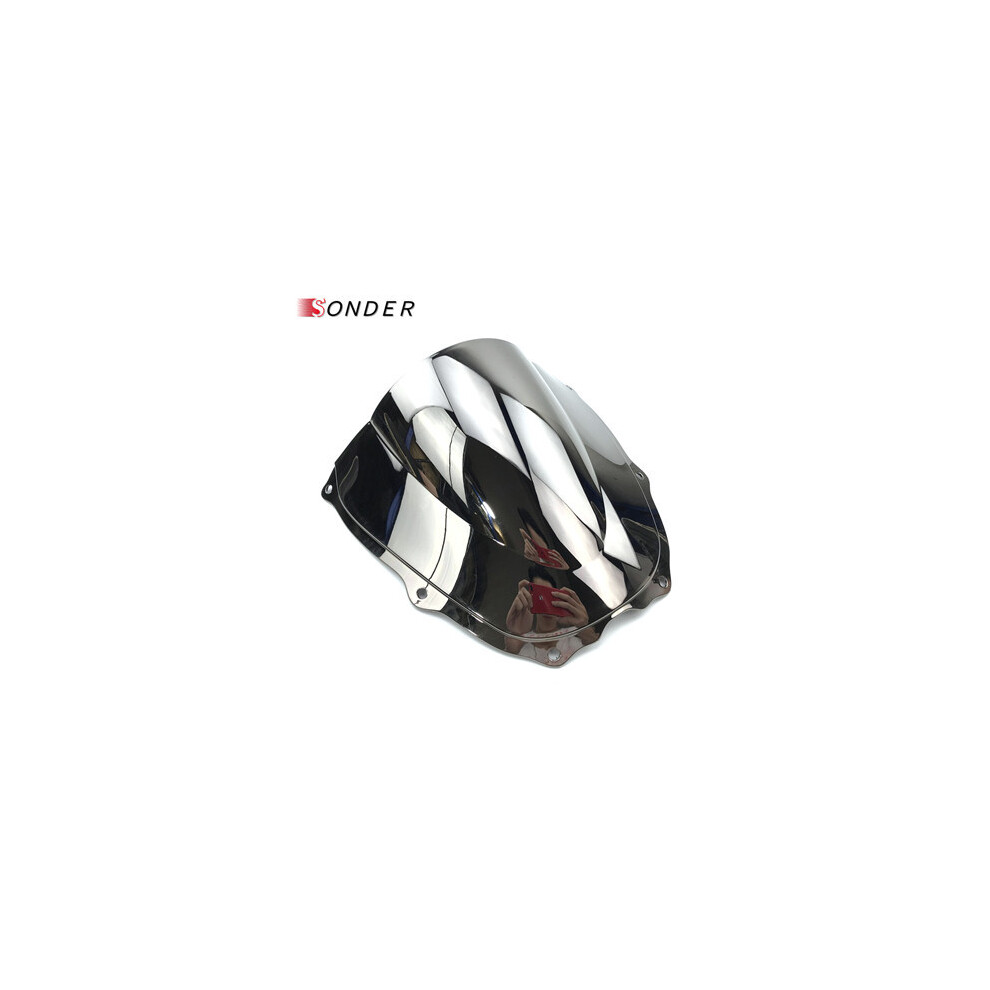 Maxpower (Chrome) Windscreen Windshield Wind Screen For Honda Rvt1000r Vtr1000 Sp1 Sp2 Rc51