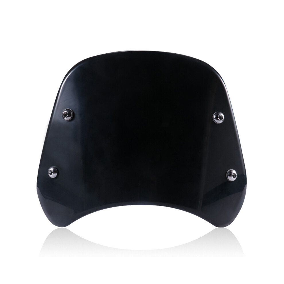 (Black) Motorcycle Headlight Windshield Fairing Windscreen Compact Sport Wind Black 8730012230769