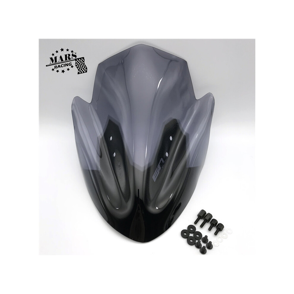 Maxpower (Dark Grey) Motorcycle Accessories Windshield Windproof Windscreen Deflectors Visor