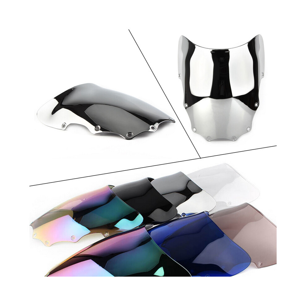 Maxpower (Silver) Motorcycle Windscreen Covers Screen Motorbikes Deflector Windshield For Silver