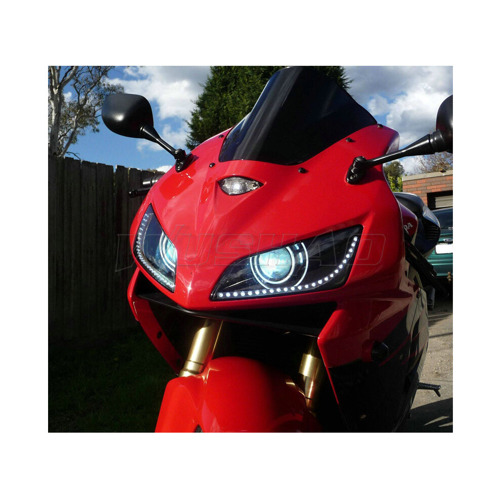 Maxpower (Black) Motorcycle Double Bubble Windshield Windscreen Screen For 2005 2006 Honda
