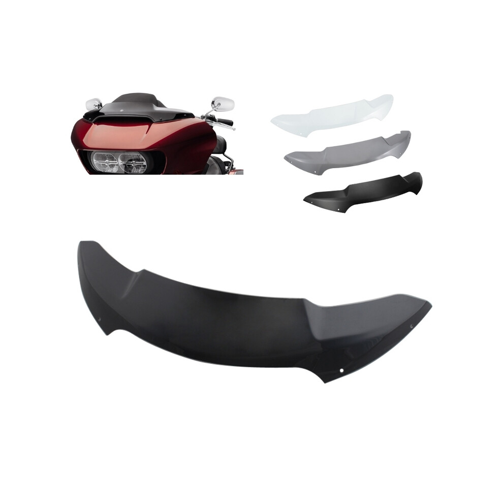 Maxpower (Clear) Motorcycle Windscreen Wave Windshield Fairing Wind Deflector For Harley