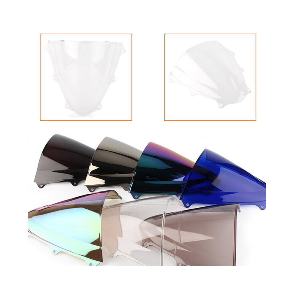 (Clear) Motorcycle Double Bubble Windshield For Suzuki Gsx-R Gsxr 600 750 Gsxr600 8730012219641
