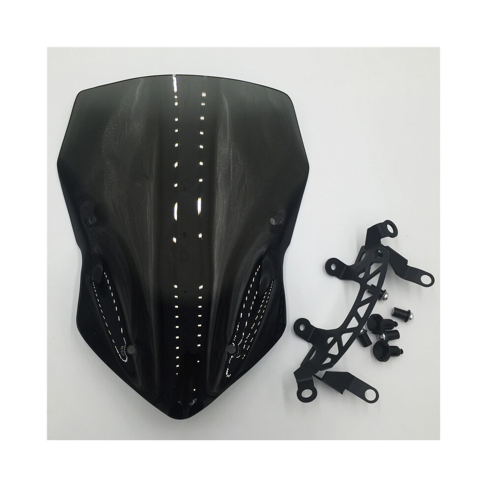 Maxpower (Black) For 2017 Kawasaki Z900 Z 900 2018 2019 Motorcycle Windshield Windscreen Black