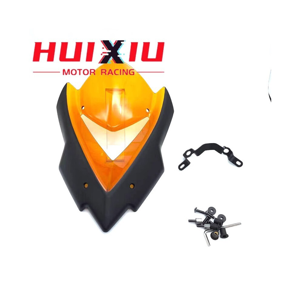 Maxpower (Orange) Motorcycle Modification Windshield Visor Windshield Suitable For Kawasaki Orange