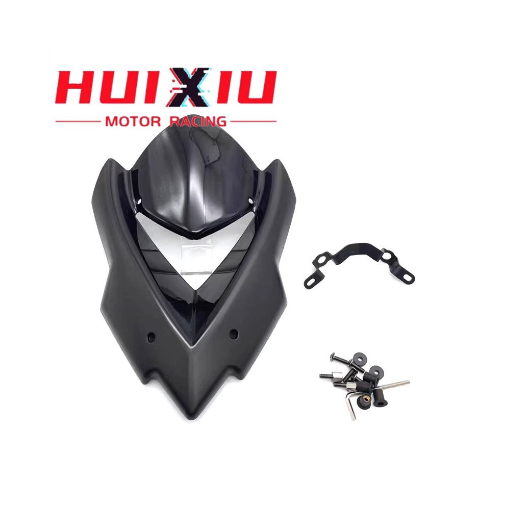 Maxpower (Black) Motorcycle Modification Windshield Visor Windshield Suitable For Kawasaki Black