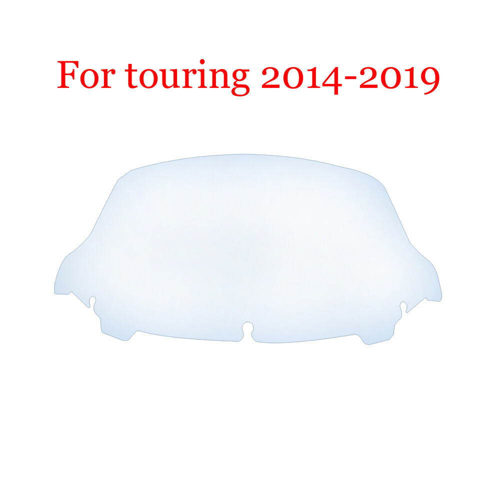 Maxpower (10.5 Inch Clear14-Up) 4.5"-10.5" Wave Windshield Fairing Windscreen For Harley Electra Street
