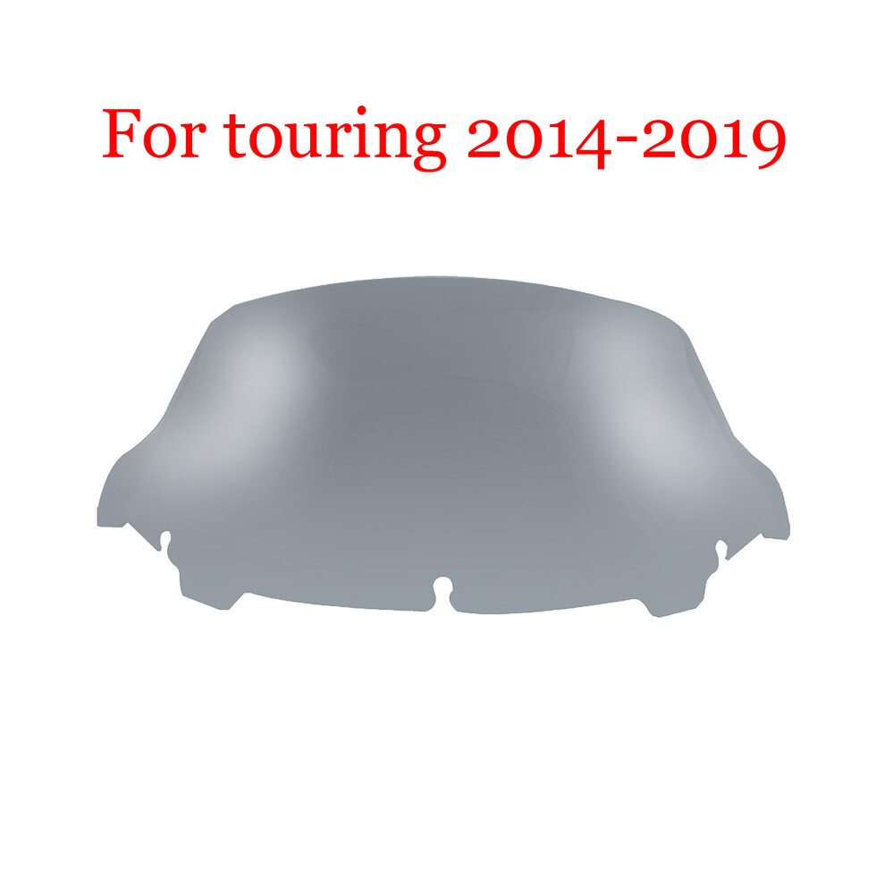 (10.5Inch Smoke 14-Up) 4.5"-10.5" Wave Windshield Fairing Windscreen For Harley Electra Street 8730012243332