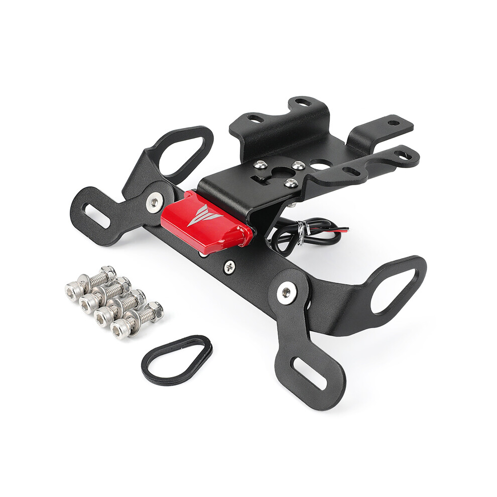 Maxpower (Red) Mt07 License Plate Holder For Yamaha Mt-07 Fz-07 2014-2023 Yzf R7 2021