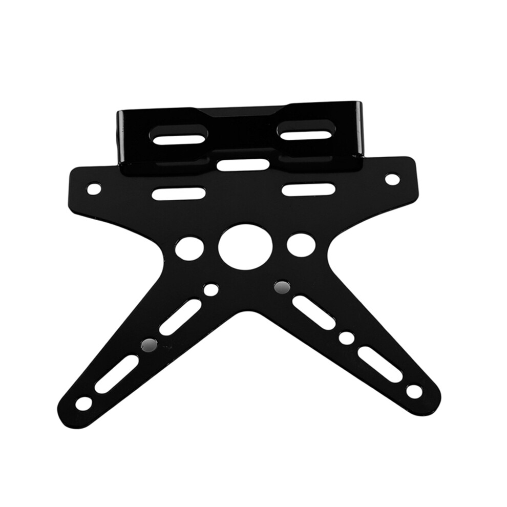 Maxpower (Black) Electroplate Aluminum Alloy Motorcycle Rear License Plate Frame Motorbike