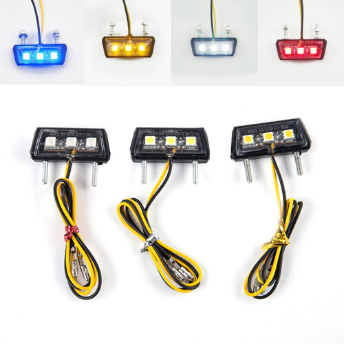 (white) 1pc 12V  LED light Waterproof Motorcycle License Light Motorcycle License 2