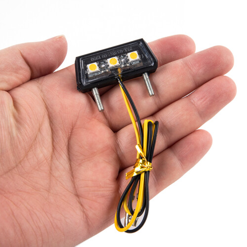 (blue) 1pc 12V  LED light Waterproof Motorcycle License Light Motorcycle License 1