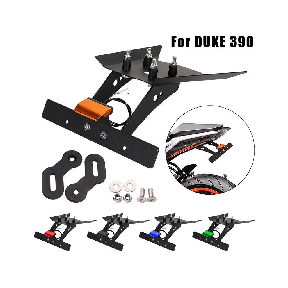 () Led License Plate Bracket Cnc Rear Fender Eliminator For Ktm Duke Red/Light 9177711871371