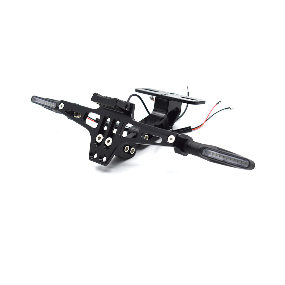 Maxpower (Clear) Motorcycle License Plate Bracket Cnc Aluminum Alloy With Led For Ktm 200