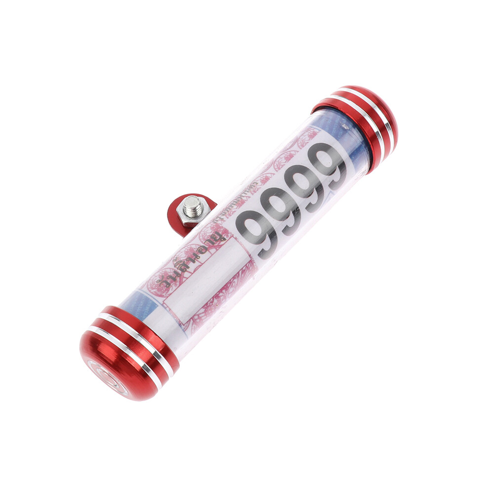 Maxpower (Red) 1Pc Motorcycle Motorbike Tube Tax Disc Cylindrical Holder Frame License Red