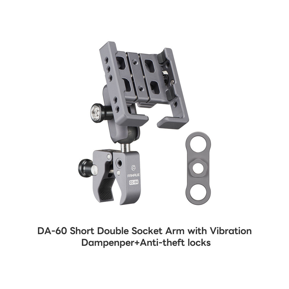 Maxpower (Cc-04At60) Aluminum Motorcycle Phone Holder With Anti Vibration Device 360 Rotation