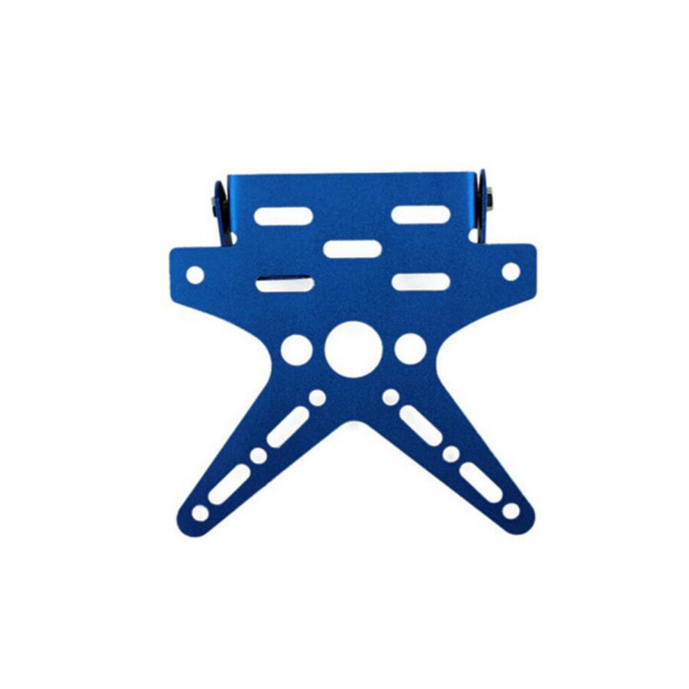Maxpower (Blue) Motorcycle License Holder Mount Bracket Adjusted Registration Number Plate Blue