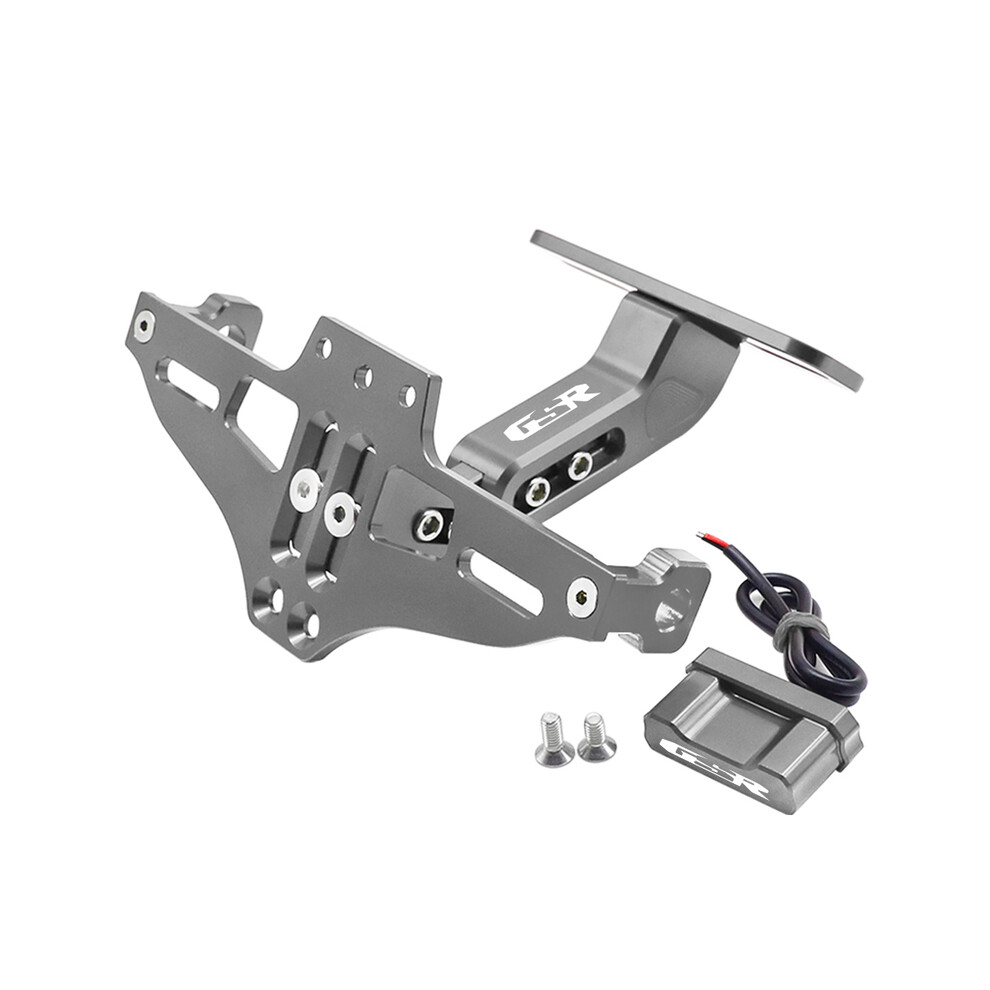 (Grey) Gsr Logo For Suzuki Gsr 750 600 400 Gsr400 Gsr600 Gsr750 License Plate Grey 9177711823745