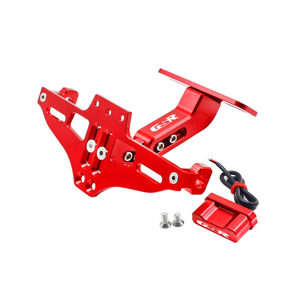 (Red) Gsr Logo For Suzuki Gsr 750 600 400 Gsr400 Gsr600 Gsr750 License Plate Red 9177711824407