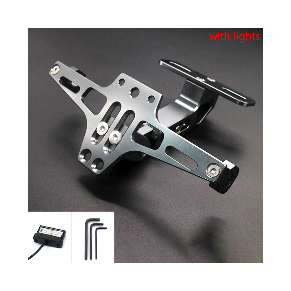 (Type 5) Adjustable CNC Aluminum Motorcycle Modified Rear License Plate Mount HolderMotor-image-OPC-PDZNGMQ-NEW