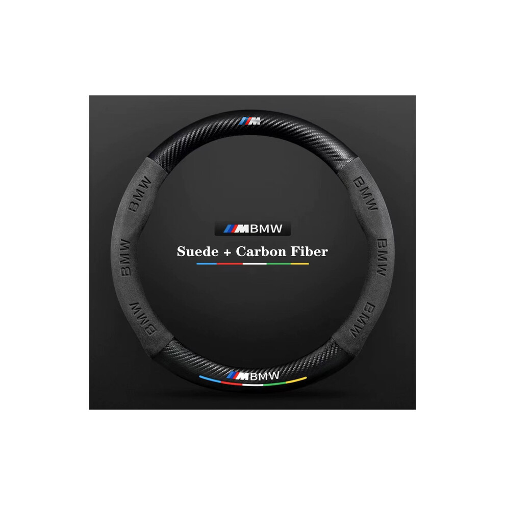 (Black) Car Turn fur Carbon Fiber Steering Wheel Cover For BMW M Performance F20-image-OPC-PDZNGV7-NEW