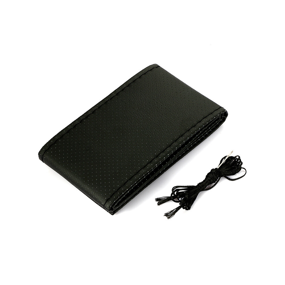 Maxpower (Black) Braid On Steering Wheel Car Steering Wheel Cover With Needles And Thread
