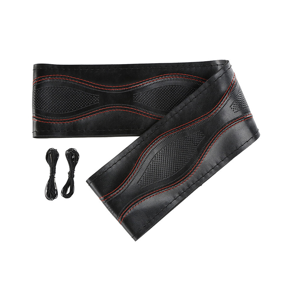 Maxpower (Q10121) Braid On Steering Wheel Car Steering Wheel Cover With Needles And Thread
