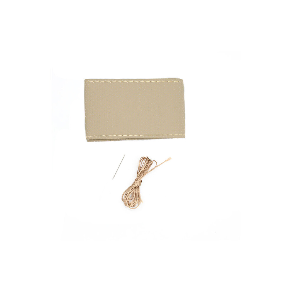 Maxpower (Beige) Braid On Car Steering Wheel 38Cm Texture Soft Pu Artificial Leather Car Beige