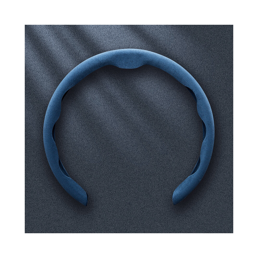 (Blue) New 1 Car Steering Wheel Cover Fur Material Wheel Booster Cover Anti-Skid Blue 8293669657674