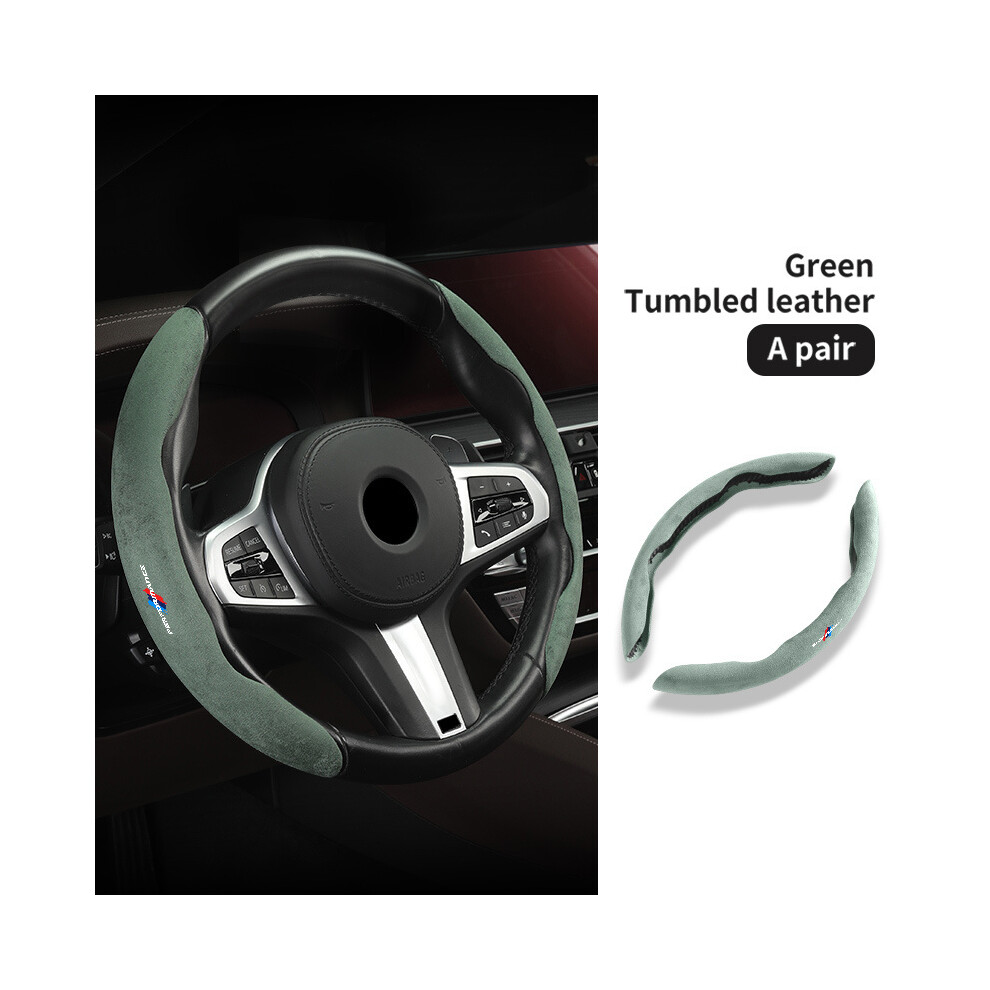 Maxpower (Green) Car Steering Wheel Abs Cover Trim Fur Leather For Bmw G20 G30 G32 6 Gt