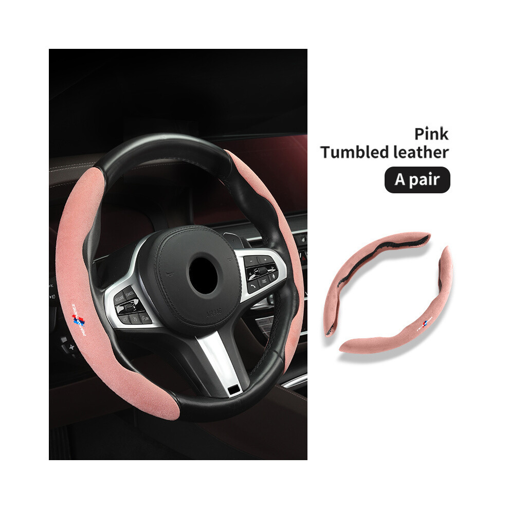 Maxpower (Pink) Car Steering Wheel Abs Cover Trim Fur Leather For Bmw G20 G30 G32 6 Gt