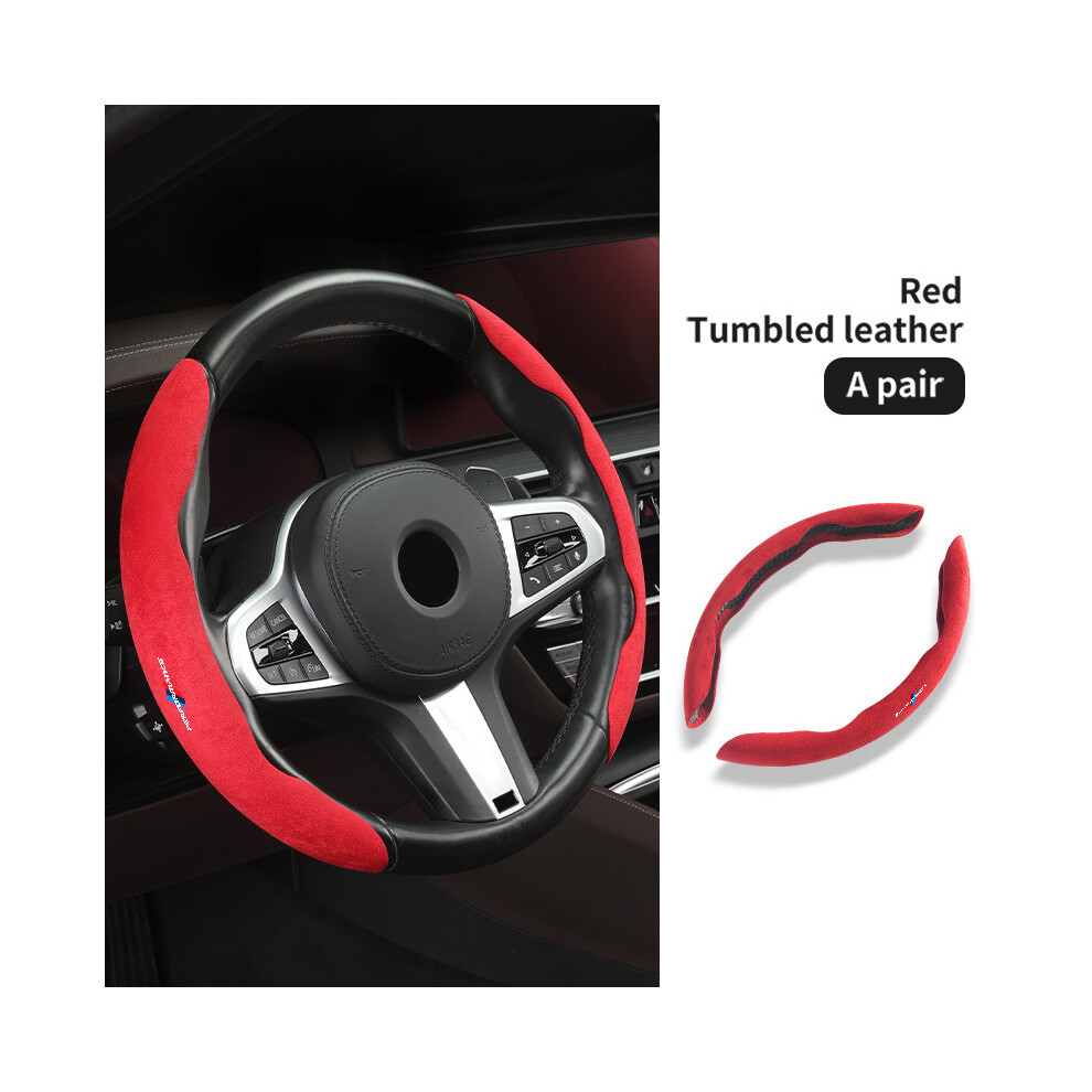 (Red) Car Steering Wheel ABS Cover Trim Fur Leather For BMW G20 G30 G32 6 GT-image-OPC-PDZNHSV-NEW
