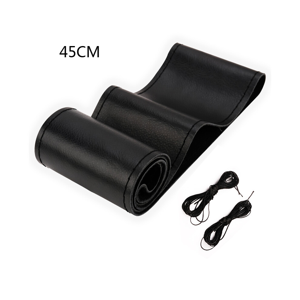 (45Cm ) 40Cm 42Cm 45Cm 47Cm 50Cm Car Truck Extra Large Artificial Leather Steering Black 8293669618491